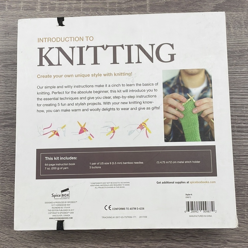 NEW. SpiceBox Introduction To Knitting Kit. - Picture 10 of 11